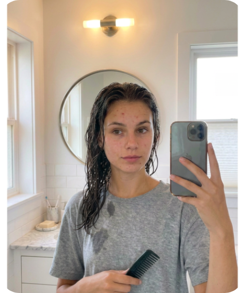 Meine Haare sehen endlich wieder gesund aus.